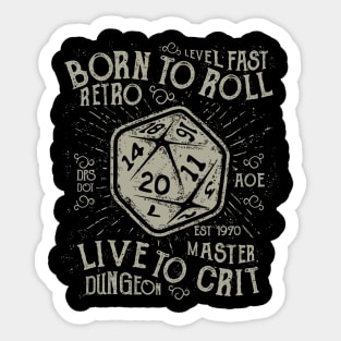 Born To Roll Sticker